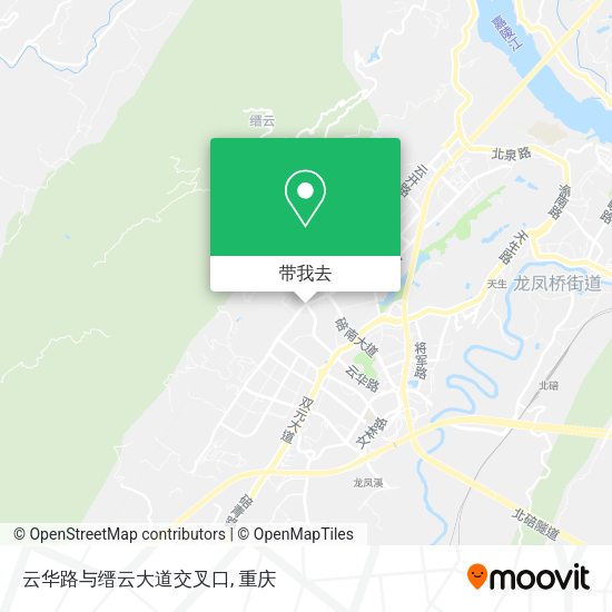 云华路与缙云大道交叉口地图