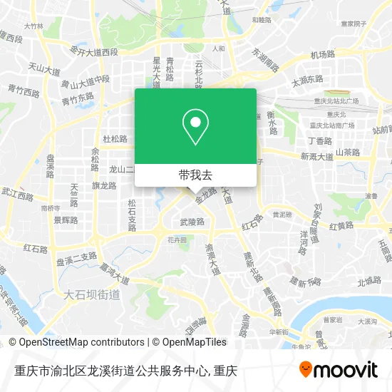 重庆市渝北区龙溪街道公共服务中心地图