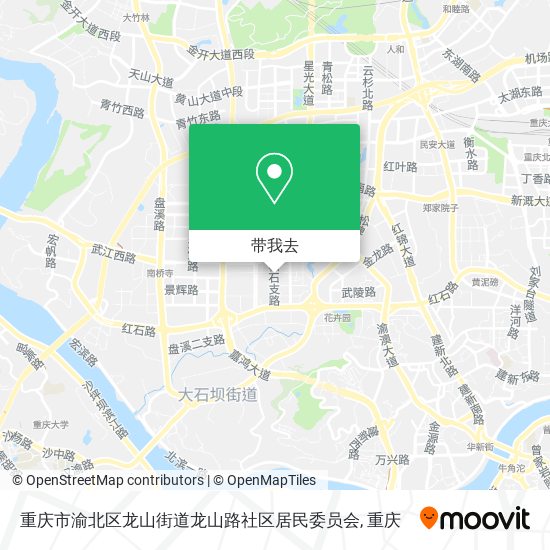重庆市渝北区龙山街道龙山路社区居民委员会地图
