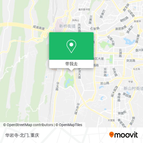 华岩寺-北门地图