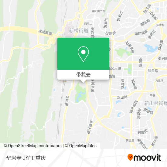 华岩寺-北门地图