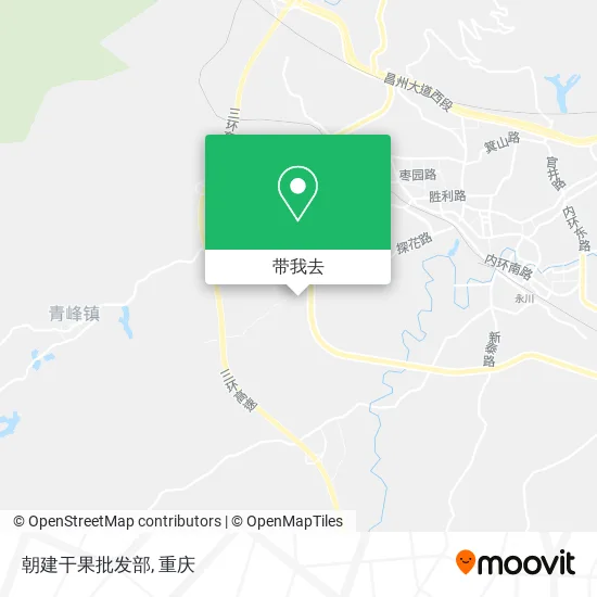 朝建干果批发部地图