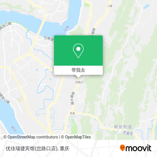 优佳瑞捷宾馆(岔路口店)地图