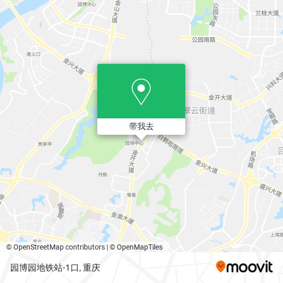 园博园地铁站-1口地图