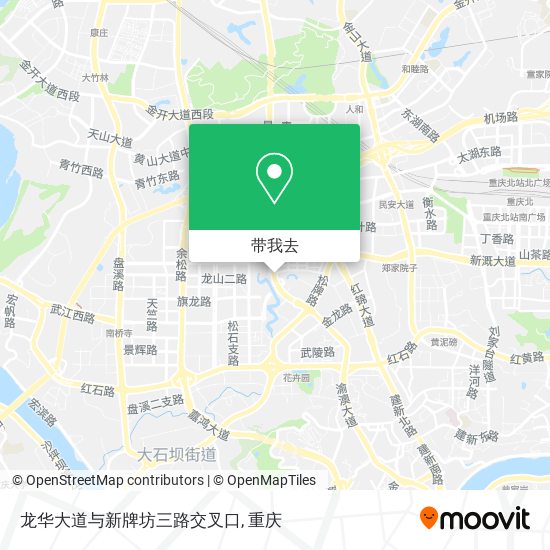 龙华大道与新牌坊三路交叉口地图