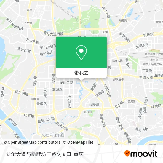龙华大道与新牌坊三路交叉口地图