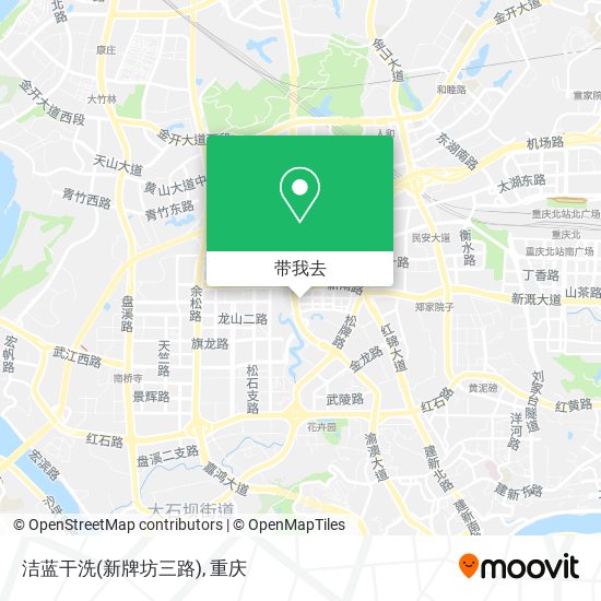 洁蓝干洗(新牌坊三路)地图