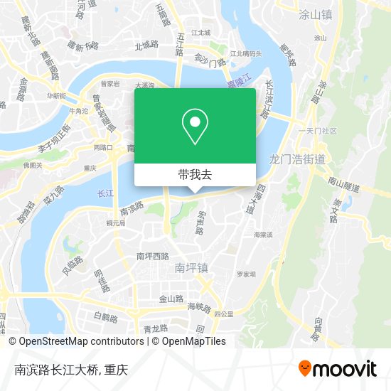 南滨路长江大桥地图