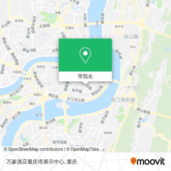 万豪酒店重庆塔展示中心地图