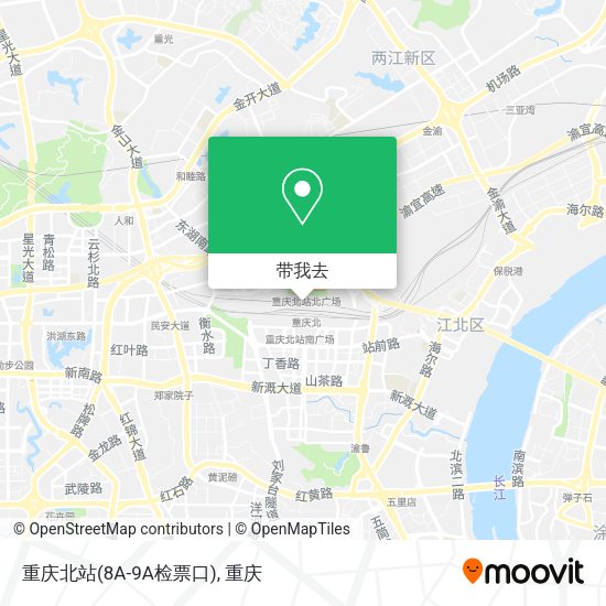 重庆北站(8A-9A检票口)地图