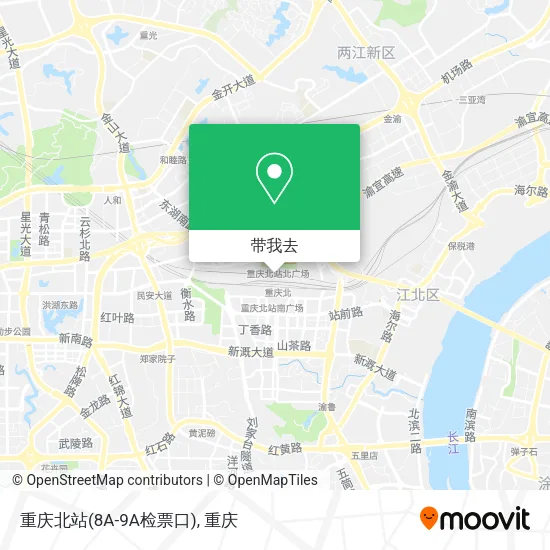 重庆北站(8A-9A检票口)地图