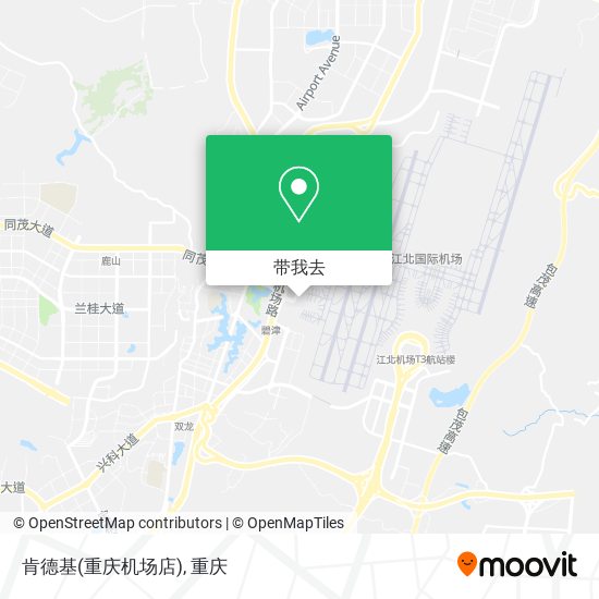 肯德基(重庆机场店)地图