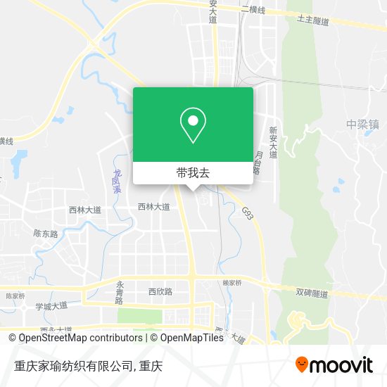 重庆家瑜纺织有限公司地图