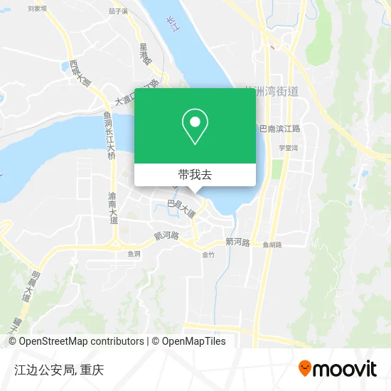 江边公安局地图