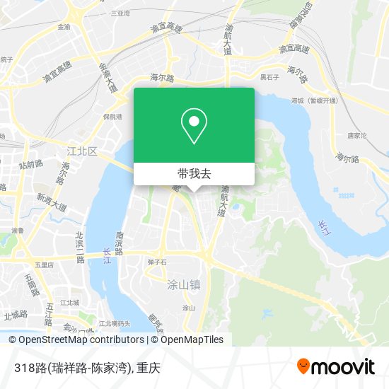 318路(瑞祥路-陈家湾)地图