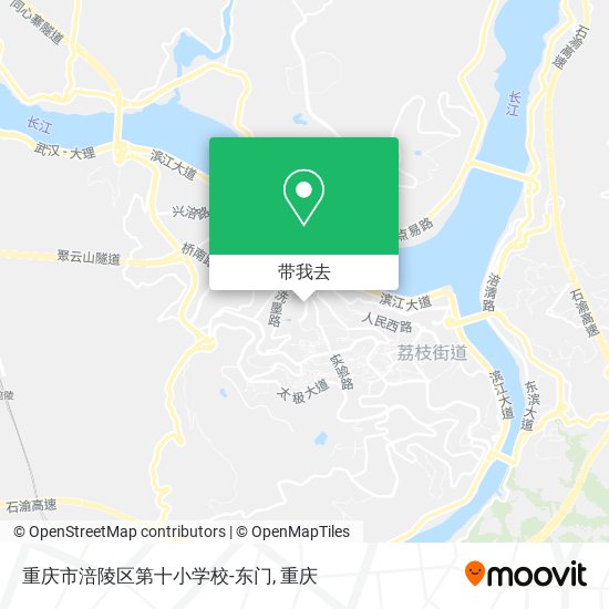 重庆市涪陵区第十小学校-东门地图
