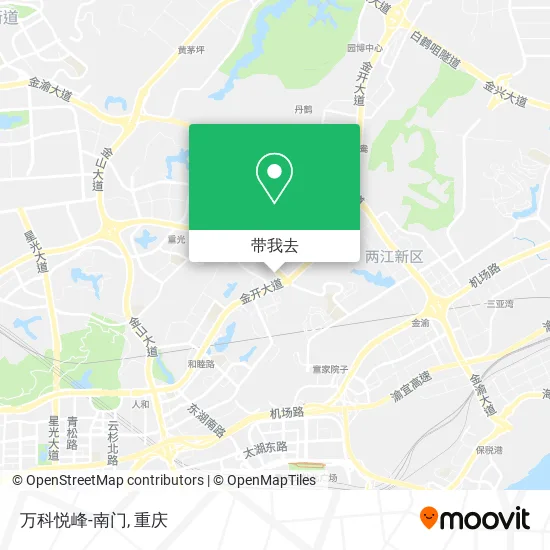 万科悦峰-南门地图