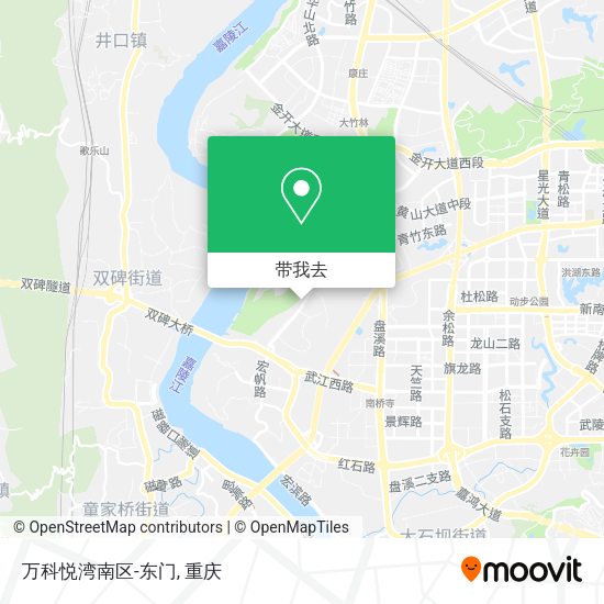 万科悦湾南区-东门地图