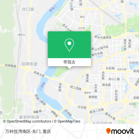 万科悦湾南区-东门地图