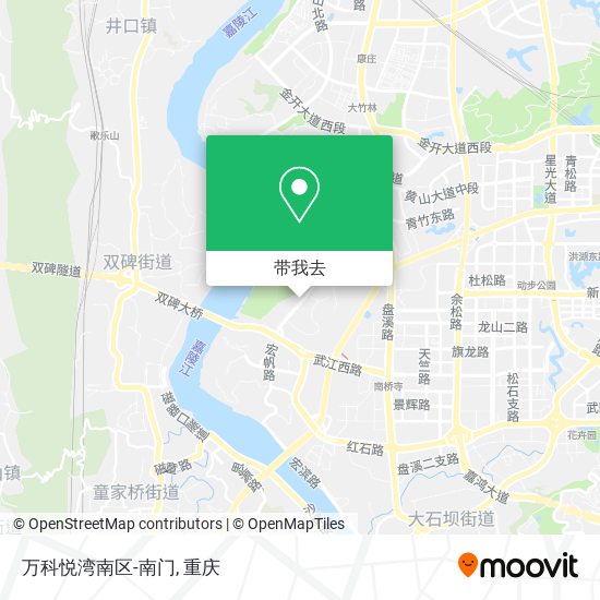 万科悦湾南区-南门地图