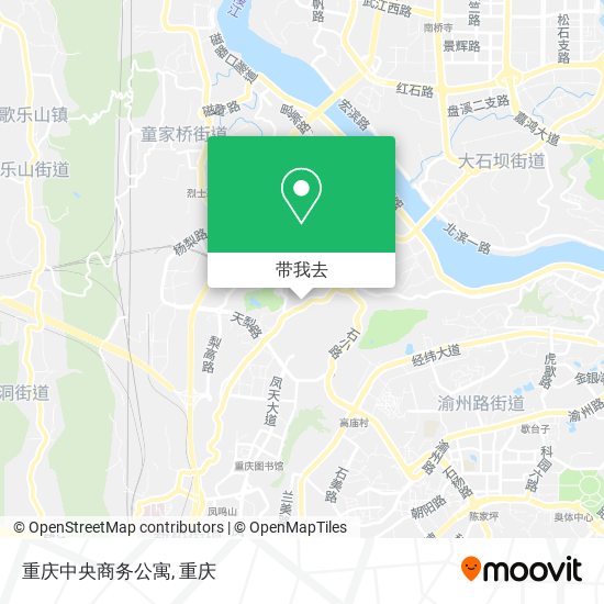 重庆中央商务公寓地图