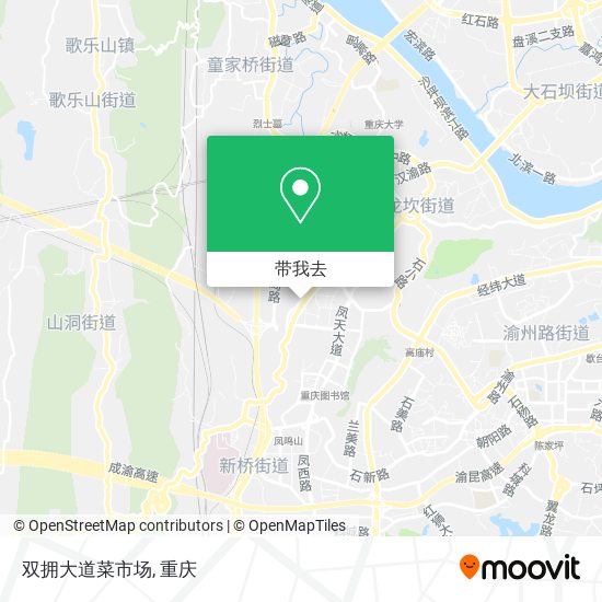 双拥大道菜市场地图