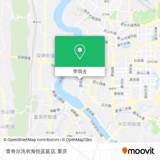 蕾奇尔洗衣海悦蓝庭店地图