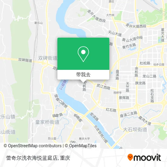 蕾奇尔洗衣海悦蓝庭店地图
