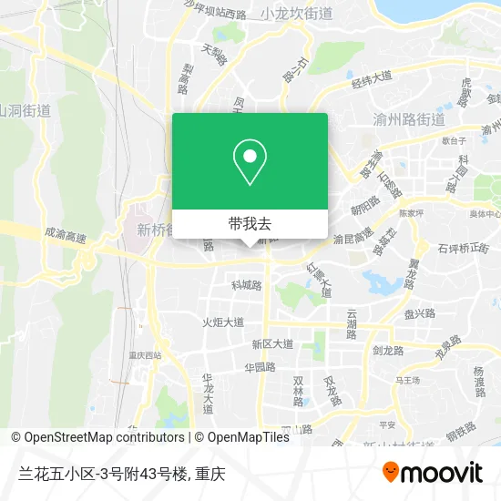 兰花五小区-3号附43号楼地图