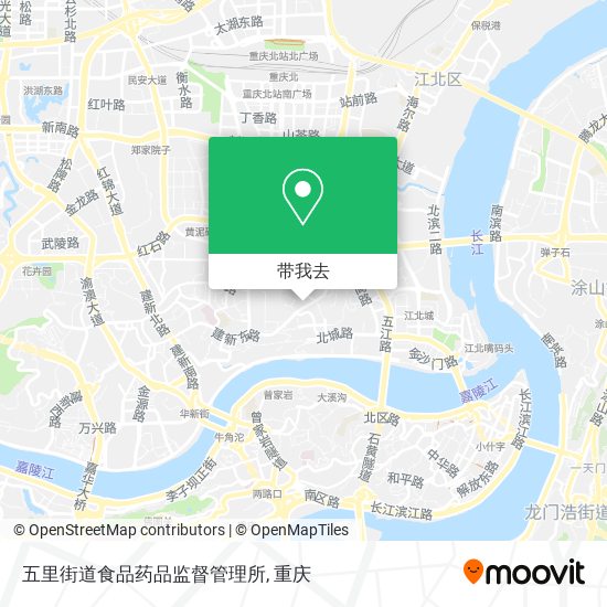 五里街道食品药品监督管理所地图