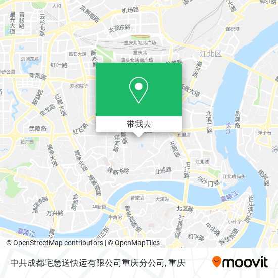 中共成都宅急送快运有限公司重庆分公司地图