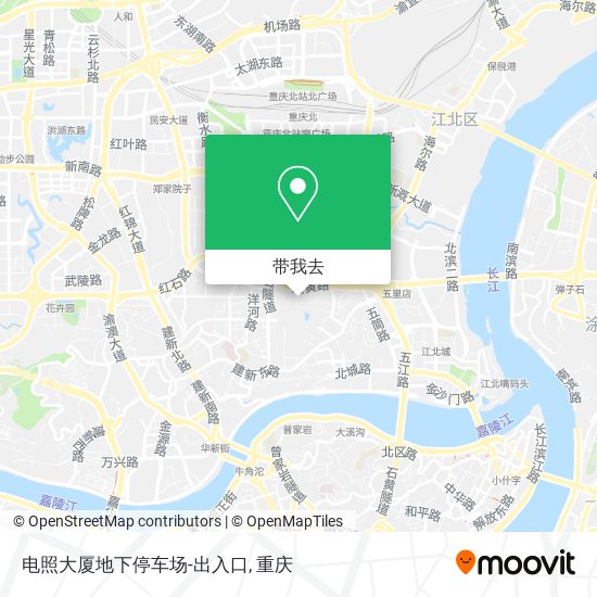 电照大厦地下停车场-出入口地图