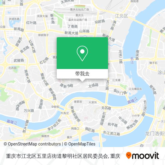重庆市江北区五里店街道黎明社区居民委员会地图