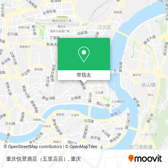 重庆悦景酒店（五里店店）地图
