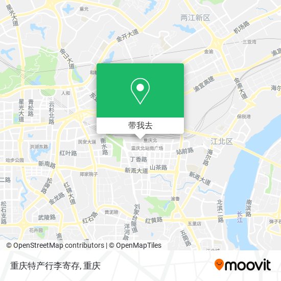 重庆特产行李寄存地图