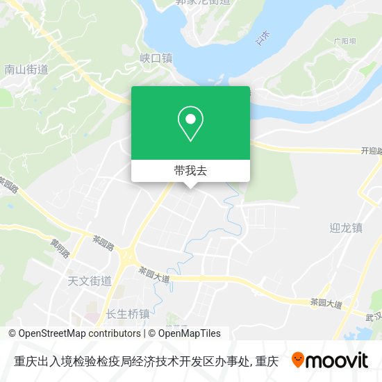 重庆出入境检验检疫局经济技术开发区办事处地图