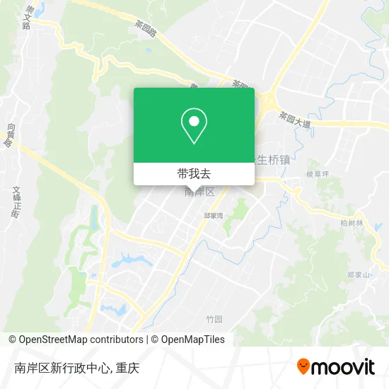 南岸区新行政中心地图