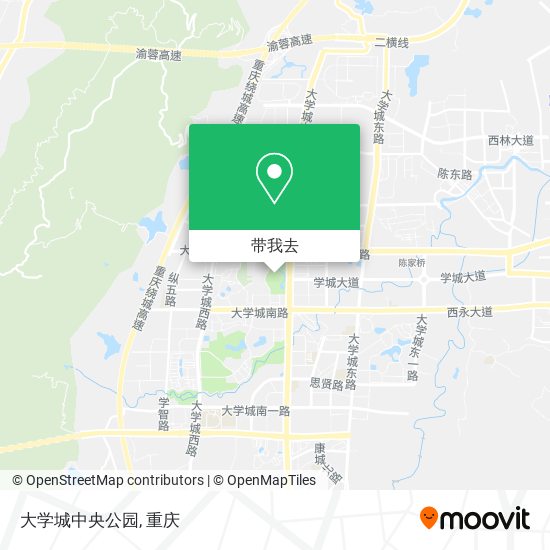 大学城中央公园地图