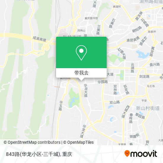 843路(华龙小区-三千城)地图