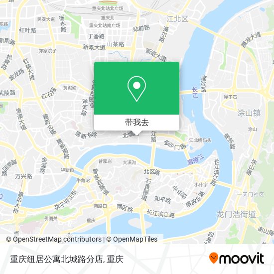 重庆纽居公寓北城路分店地图