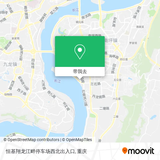 恒基翔龙江畔停车场西北出入口地图