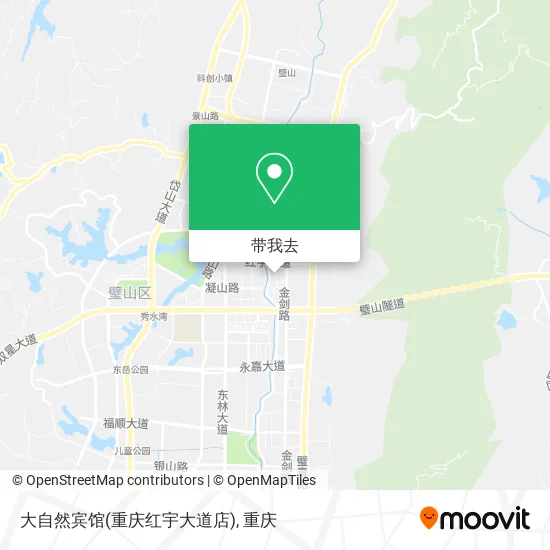 大自然宾馆(重庆红宇大道店)地图