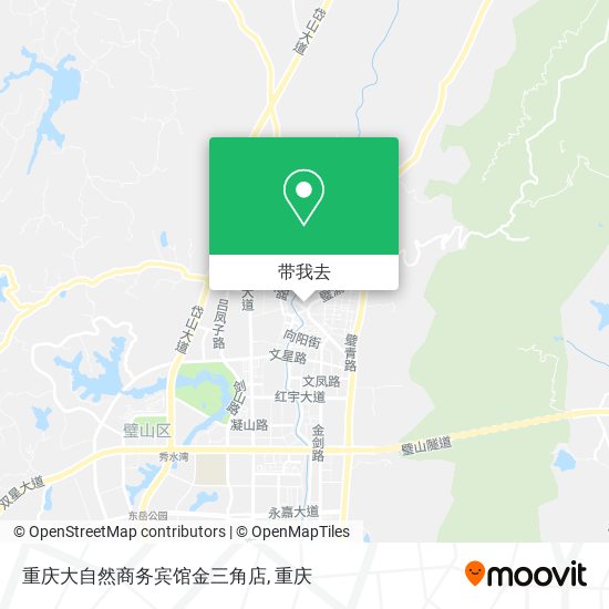 重庆大自然商务宾馆金三角店地图