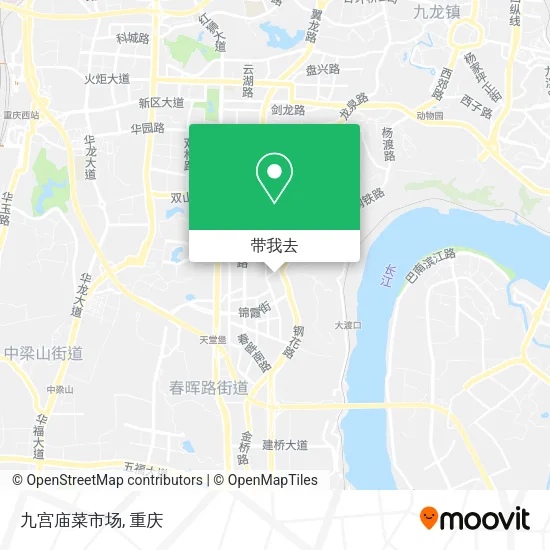 九宫庙菜市场地图
