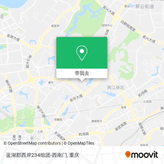 蓝湖郡西岸234组团-西南门地图
