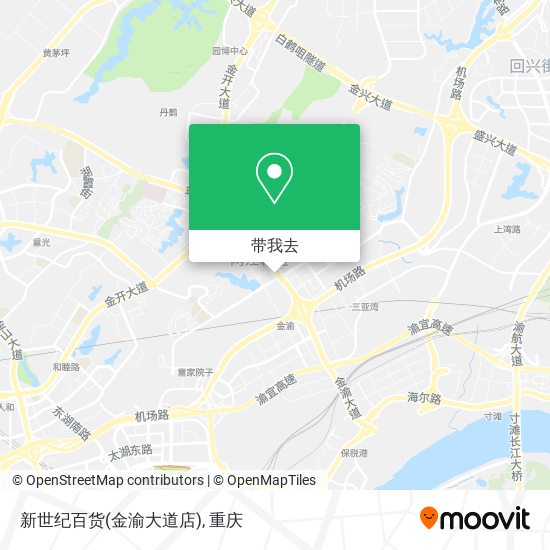 新世纪百货(金渝大道店)地图
