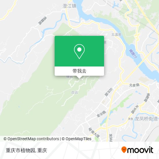 重庆市植物园地图