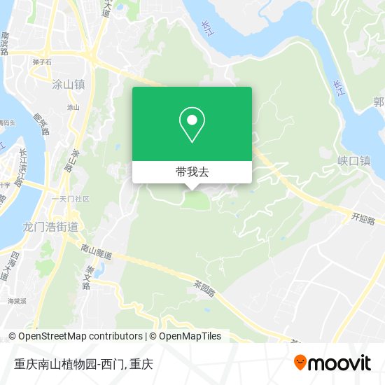 重庆南山植物园-西门地图