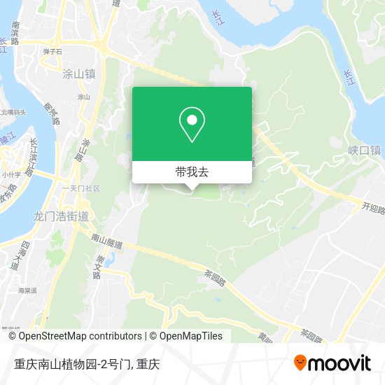 重庆南山植物园-2号门地图