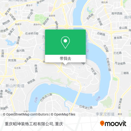重庆昭坤装饰工程有限公司地图